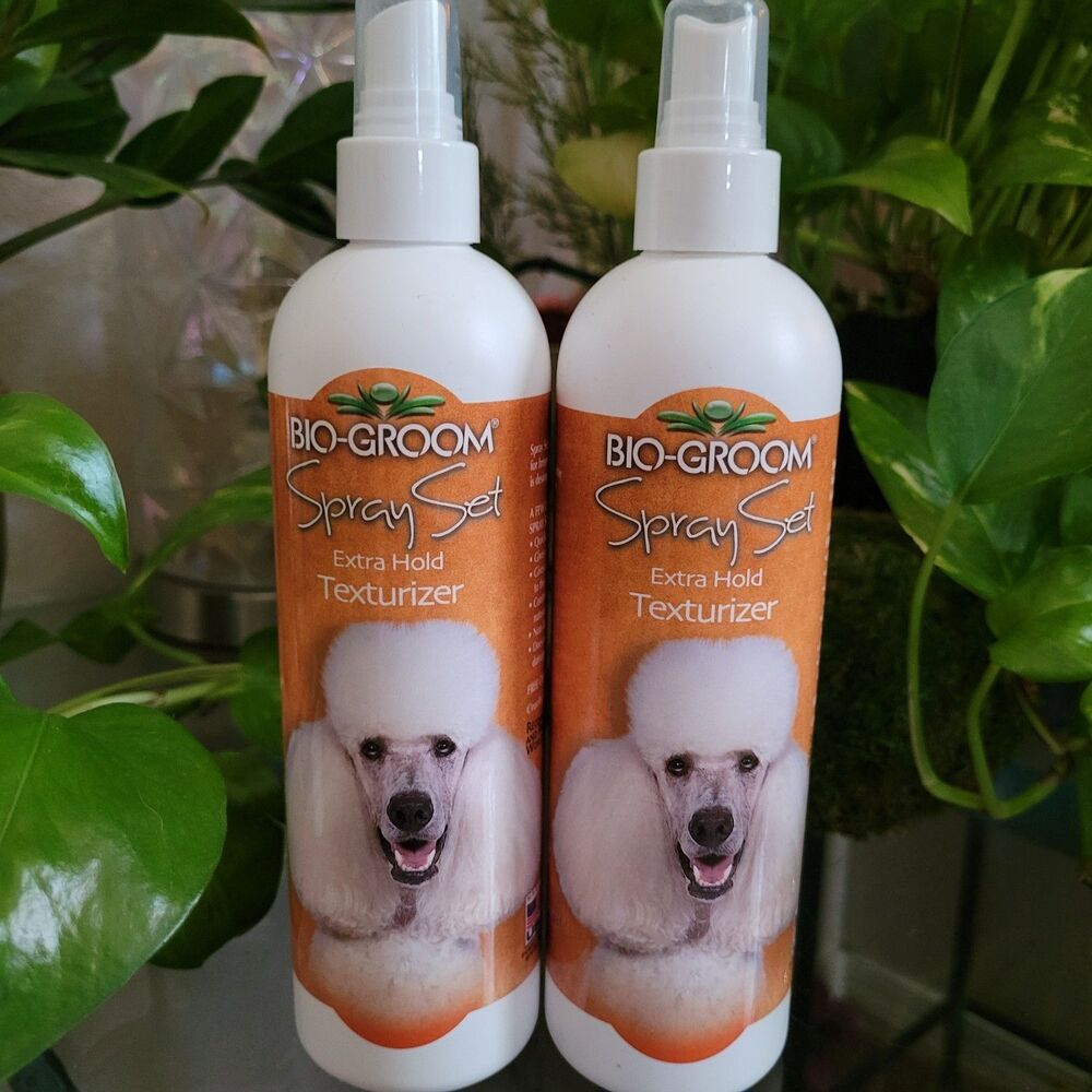 Bio-Groom Extra Hold Texturizer Dog Pet Hair Spray Mist Styling Grooming 2 Pack